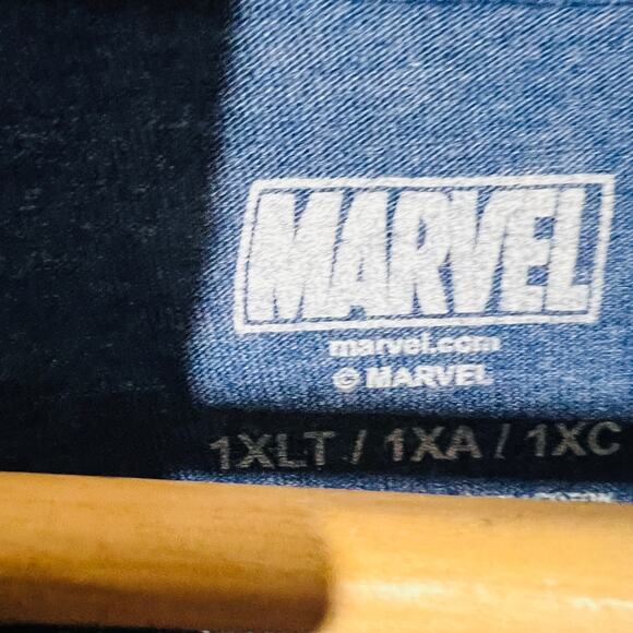 MArvel Captain AMerica Tee Short Sleeve Blue Red White - XLT - Picture 3 of 4